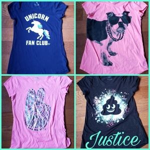 4 Justice sz 10 Tees